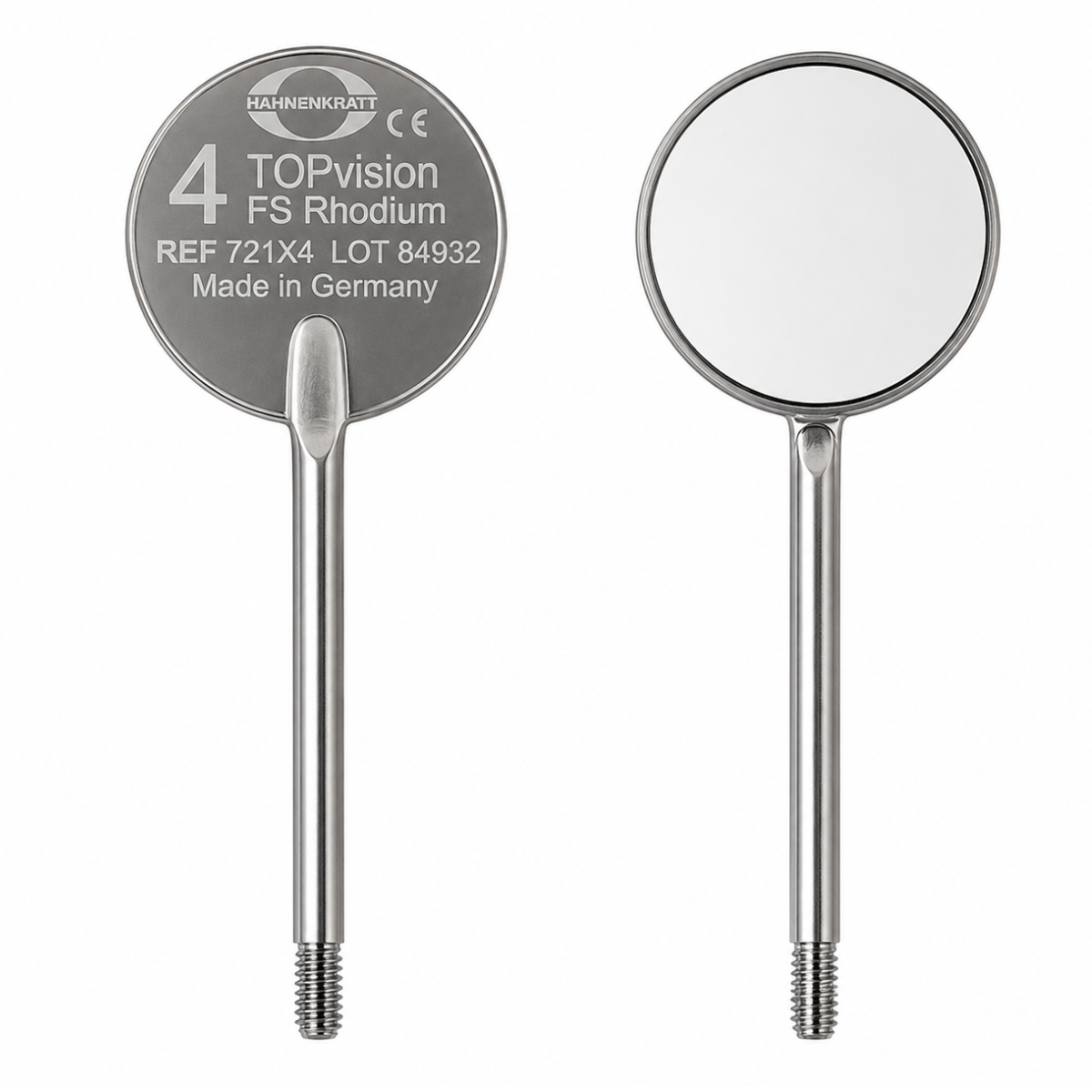 Дзеркало стоматологічне TOPvision FS родієве розміри 3,4,5