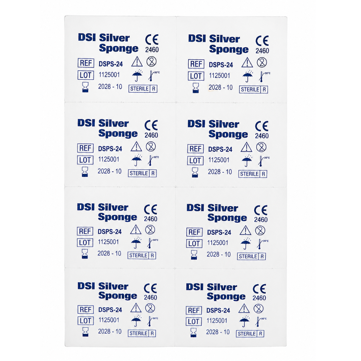 Гемостатична стерильна губка DSI Silver Sponge, Блоки 14х7х7 мм.