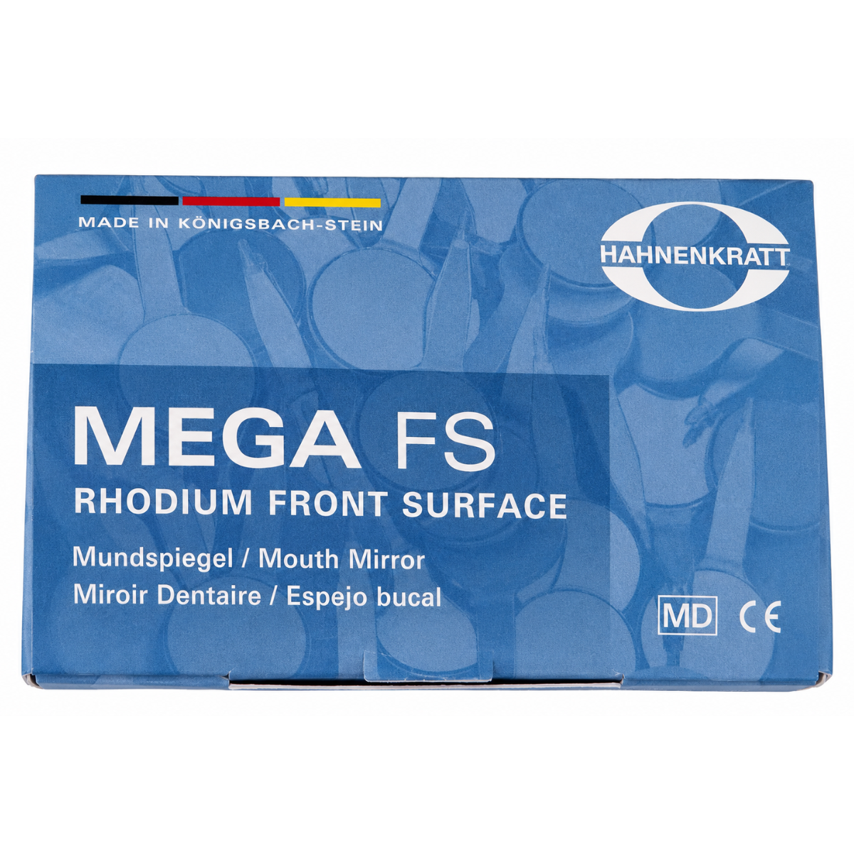 Дзеркало стоматологічне MEGA FS родієве 4 плоске