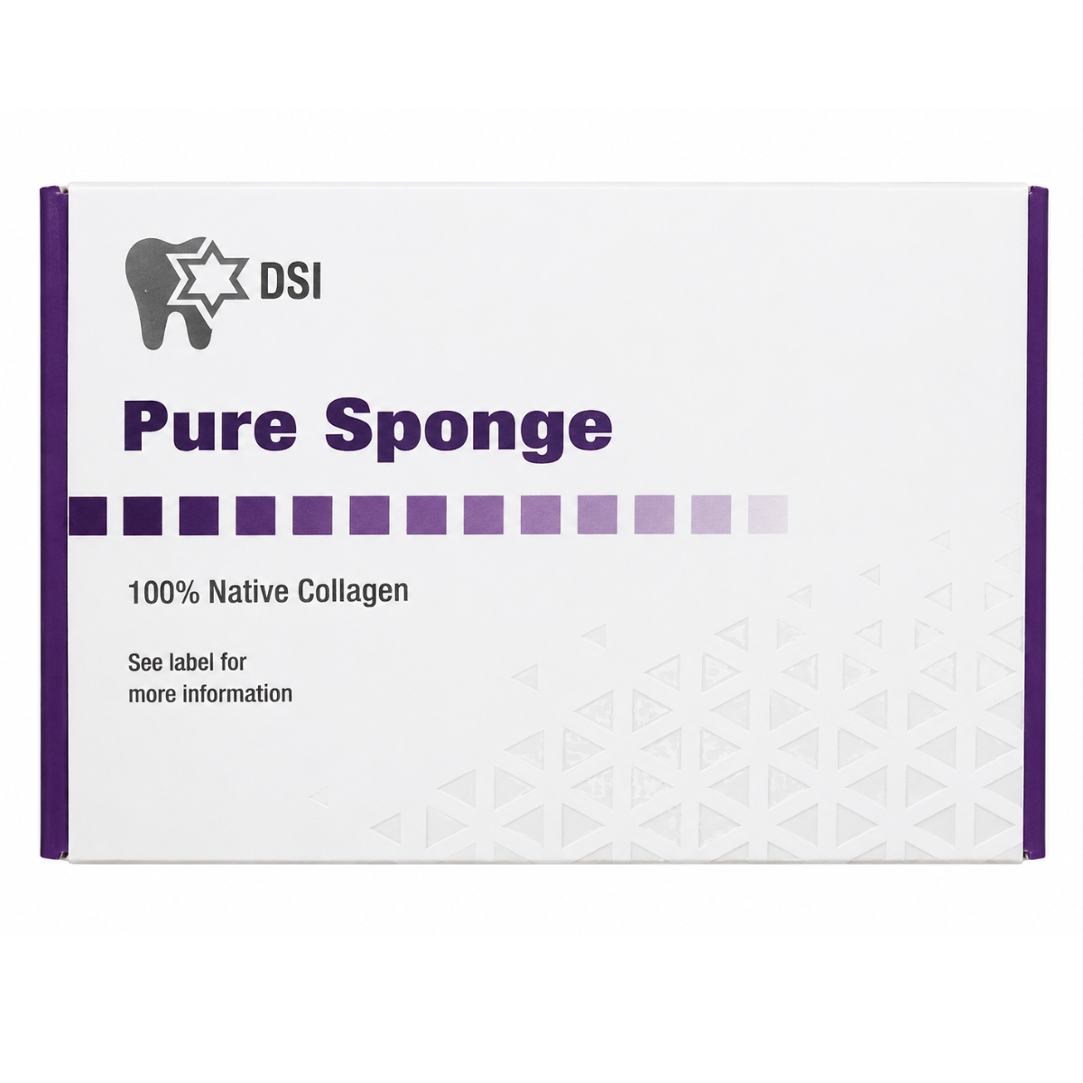 Колагенова губка DSI Pure Sponge, Циліндр ⌀10x20 мм.