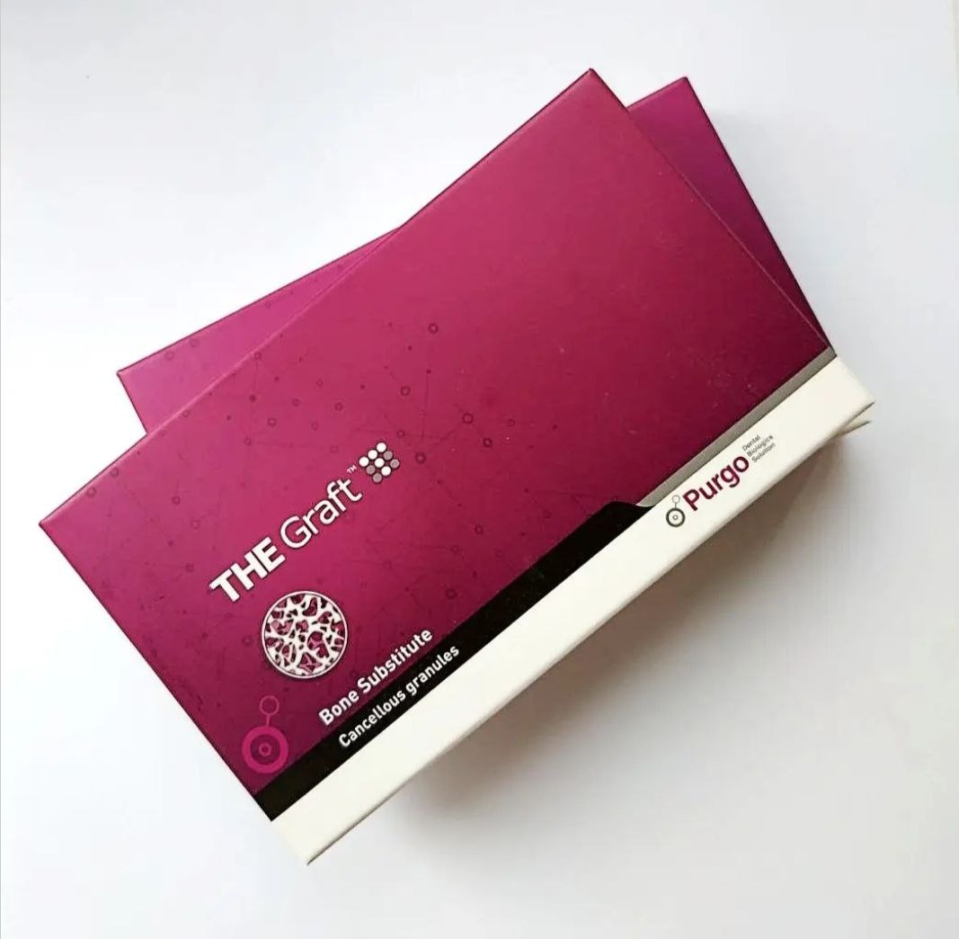 Кістка THE Graft 0.6 куб. см (0.25mm - 1mm) 0.25 g  (кістка свиняча-дрібна фракція) КОРЕЯ