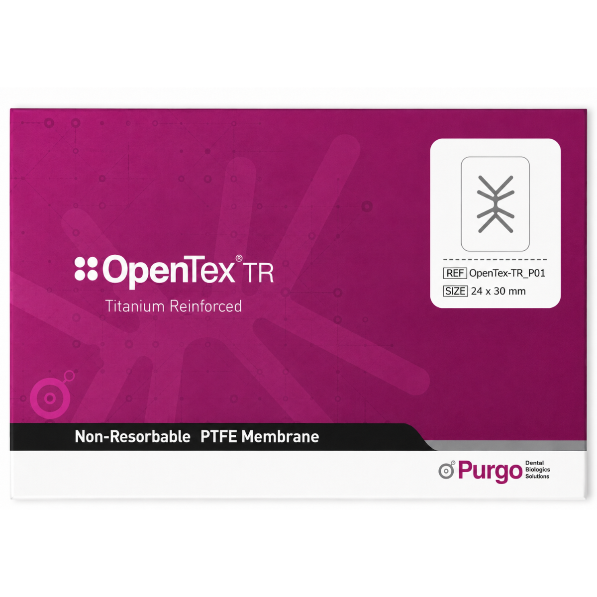 Мембрана PTFE з титановою рамкою 24*30 Opentex TR Purgo