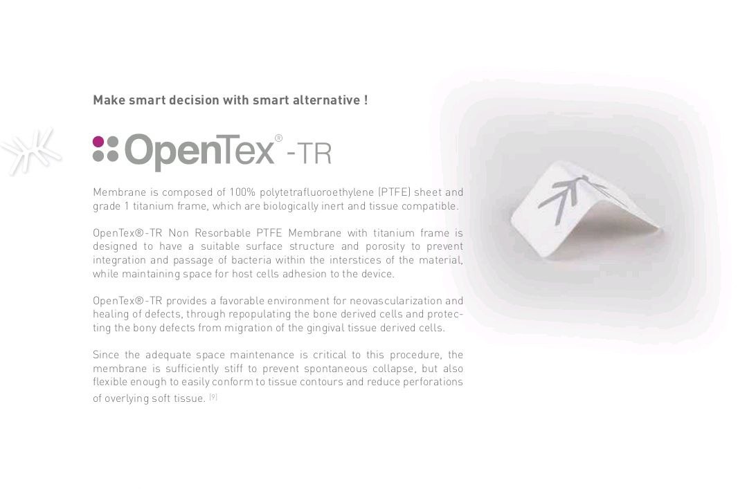 Мембрана PTFE з титановою рамкою 30*40 Opentex TR Purgo