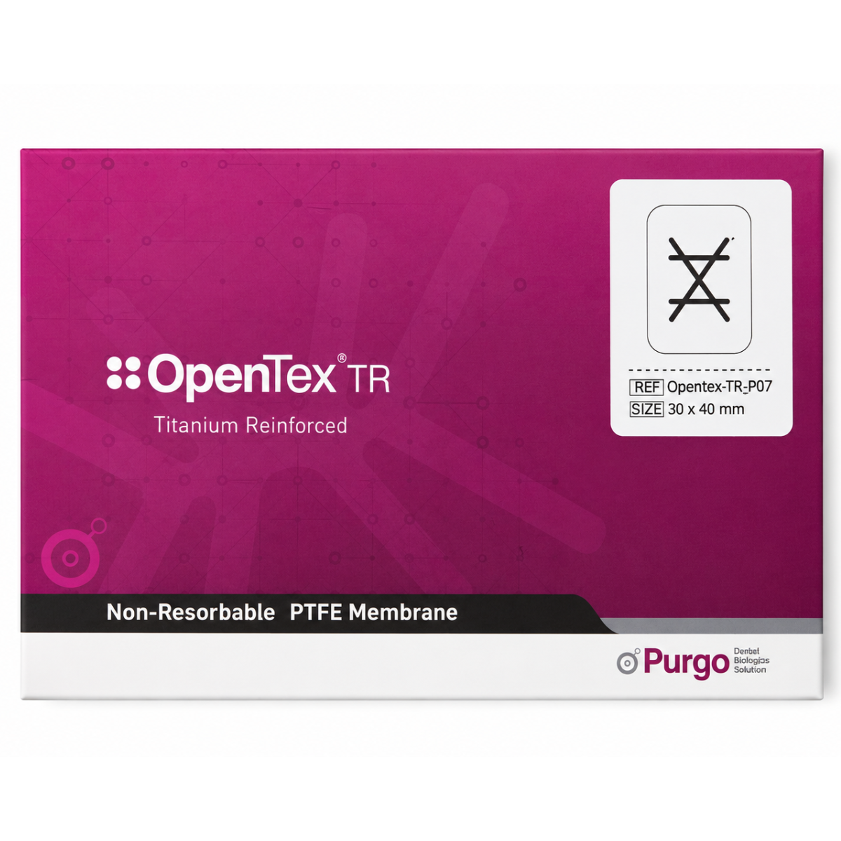Мембрана PTFE з титановою рамкою 30*40 Opentex TR Purgo