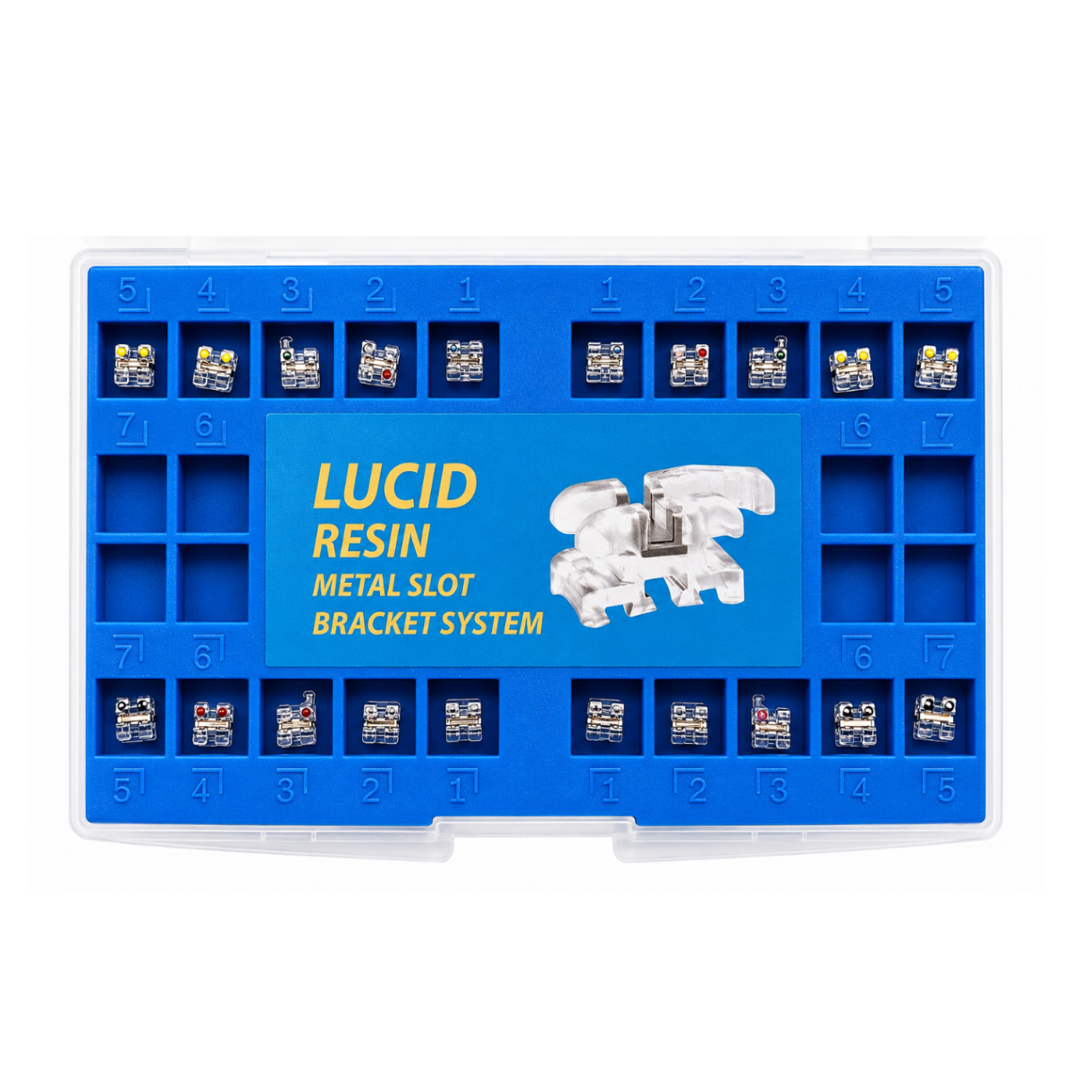 Брекети полікарбонатні Lucid Roth 022 (кр. 3) для нижньої щелепи