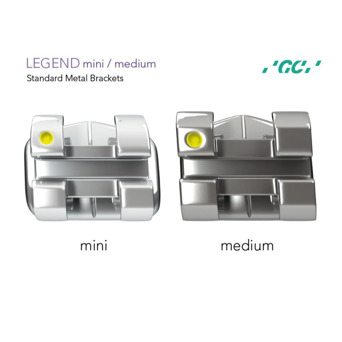Металеві брекети Legend Medium Roth 022 (кр. 3,4,5) — набір