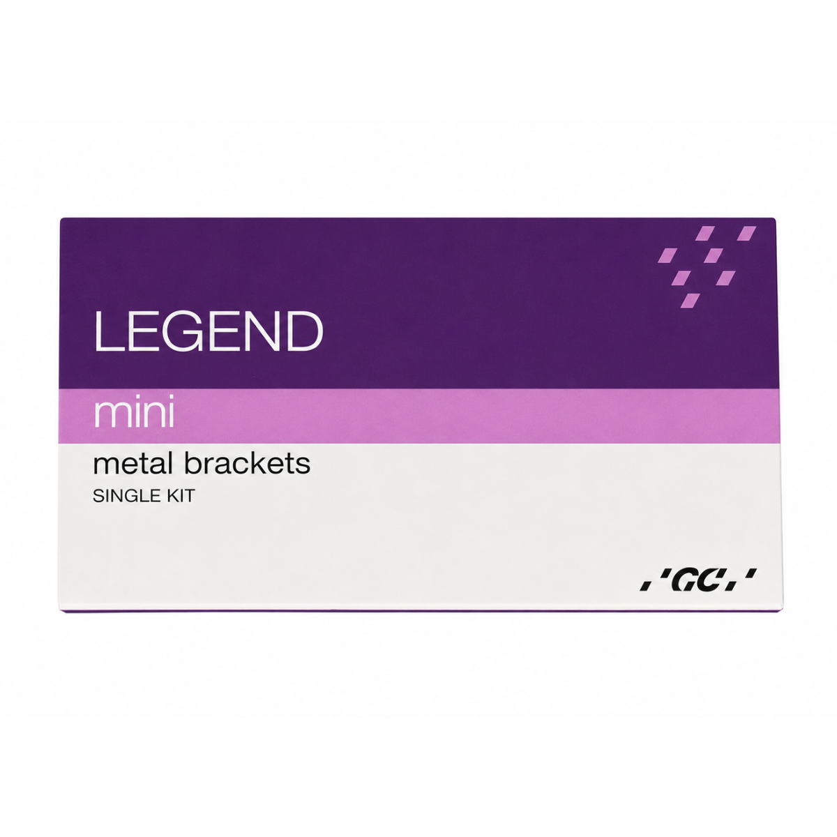 Брекети металеві Legend Mini з родієвим покриттям (кр. 3-5, Roth 022) -  набір