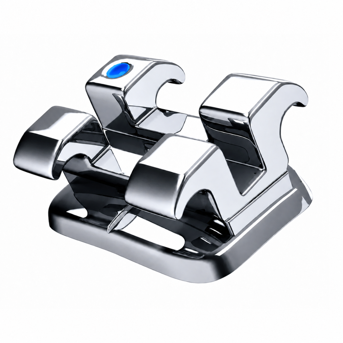 Металеві брекети Legend Medium Rhodium Roth 022 (кр. 3,4,5) — верхня щелепа
