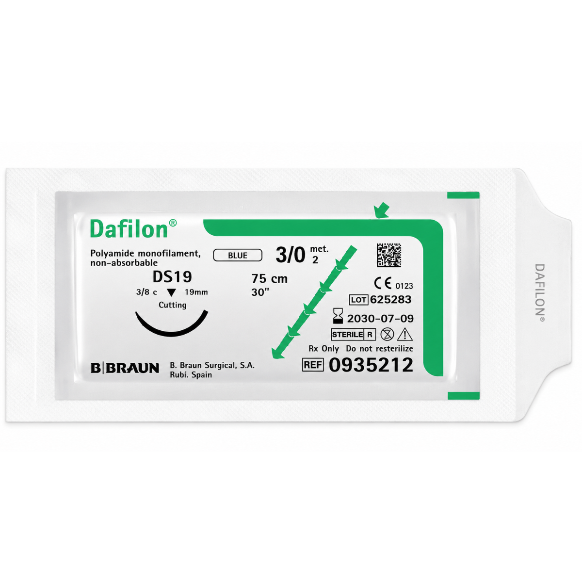 Шовний матеріал B. Braun Dafilon 3/0