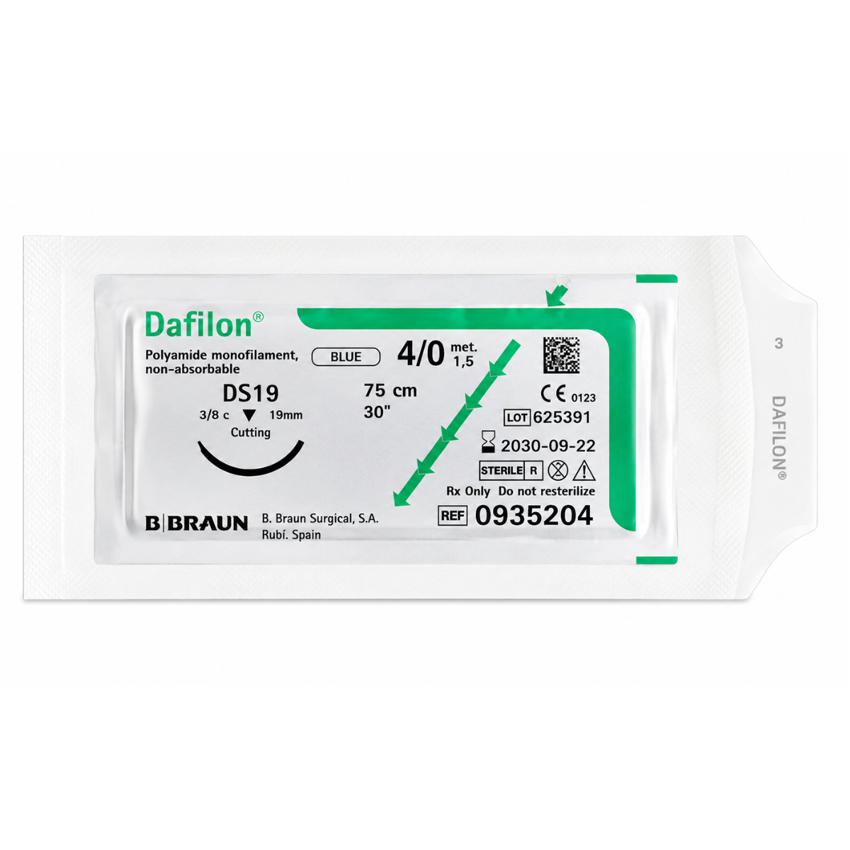 Шовний матеріал B. Braun Dafilon 4/0