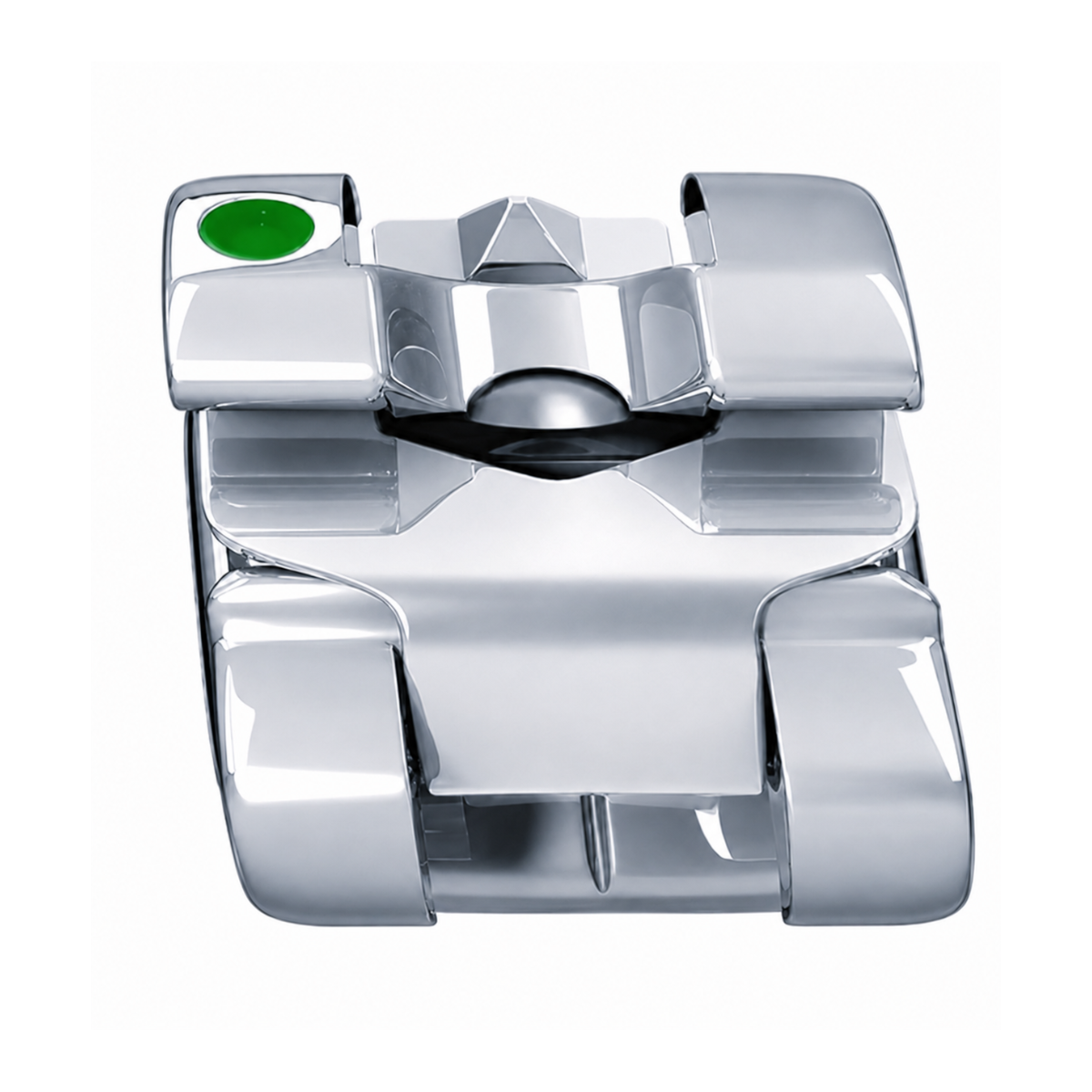 Металеві самолігуючі брекети Experience Rhodium Roth 022 з гачками 3,4,5 — верхня щелепа