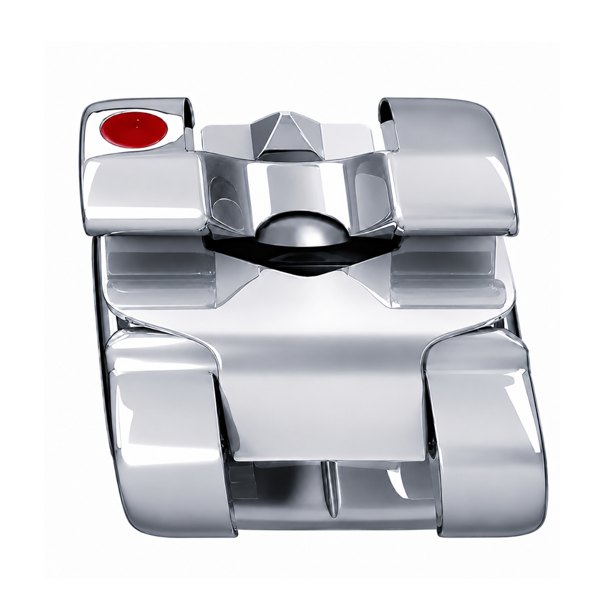Металеві самолігуючі брекети Experience Rhodium Roth 022 з гачками 3,4,5 — нижня щелепа