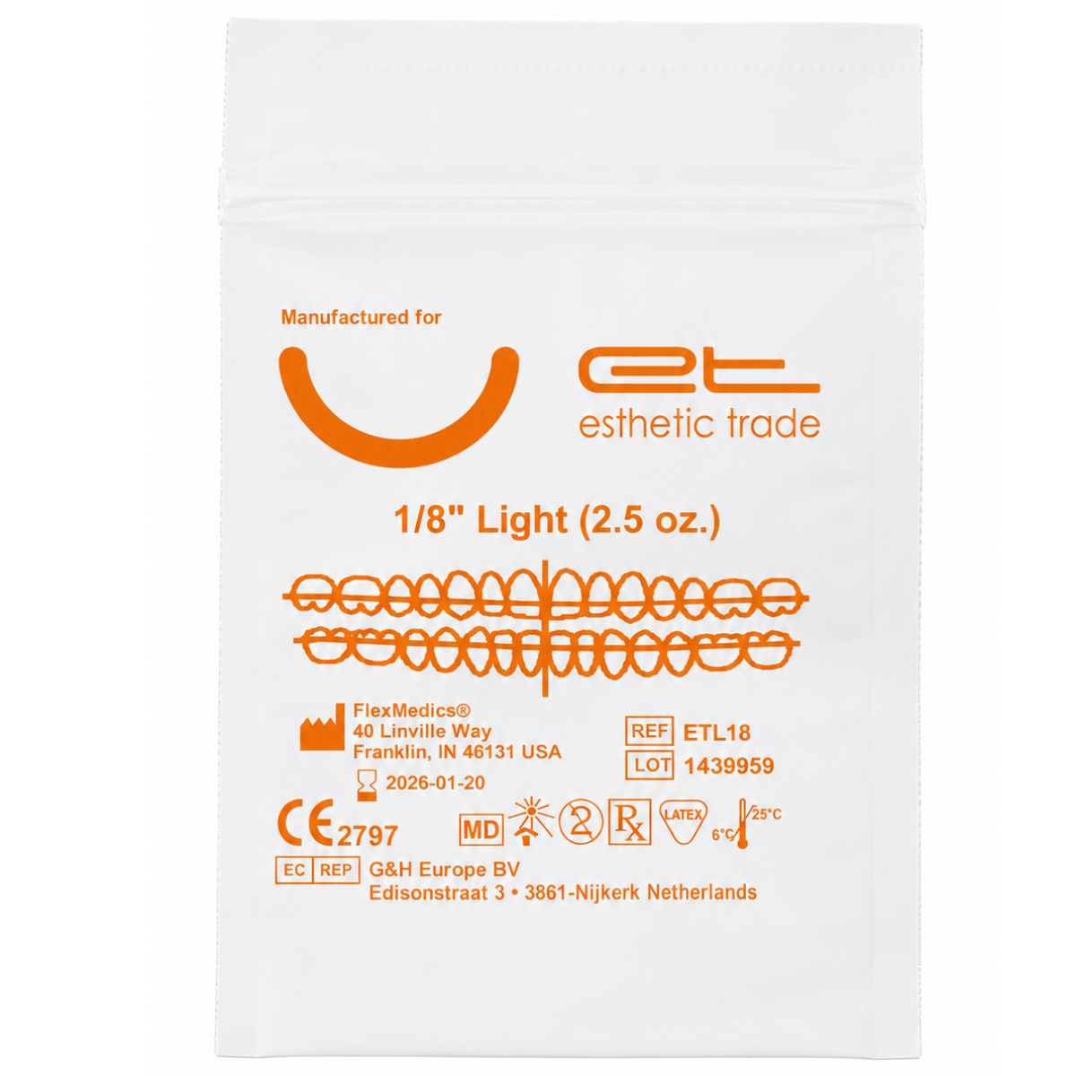 Еластики 1/8 (Light.Medium.Heavy)